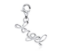 Angel Word Shaped Silver Charms CH-46